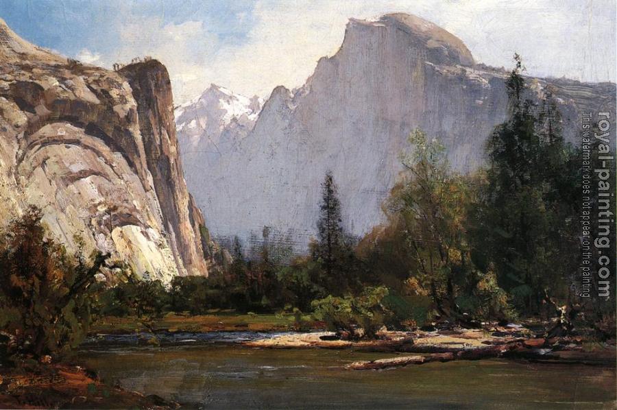 Thomas Hill : Royal Arches and Half Dome Yosemite